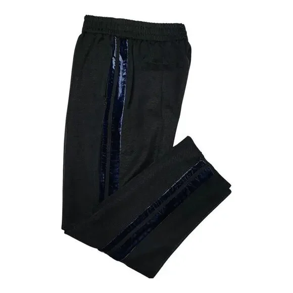 Scotch & Soda womens Tailored Pants Velvet Side Tapes size S Black - Picture 5 of 12